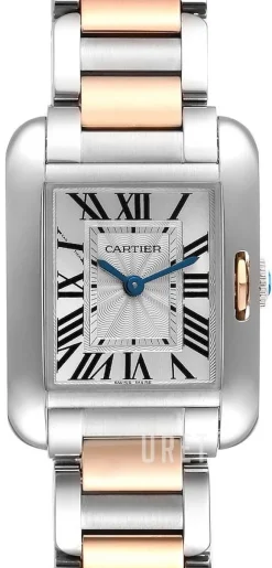 Tank Anglaise Silverfärgad/18 karat roséguld