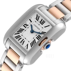 Tank Anglaise Silverfärgad/18 karat roséguld