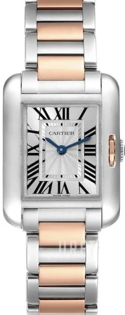 Tank Anglaise Silverfärgad/18 karat roséguld