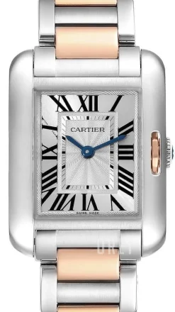 Tank Anglaise Silverfärgad/18 karat roséguld