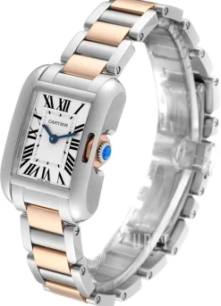 Tank Anglaise Silverfärgad/18 karat roséguld