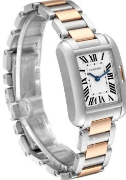 Tank Anglaise Silverfärgad/18 karat roséguld