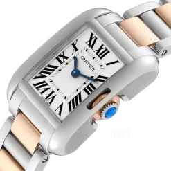 Tank Anglaise Silverfärgad/18 karat roséguld