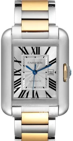 Tank Anglaise Silverfärgad/18 karat gult guld