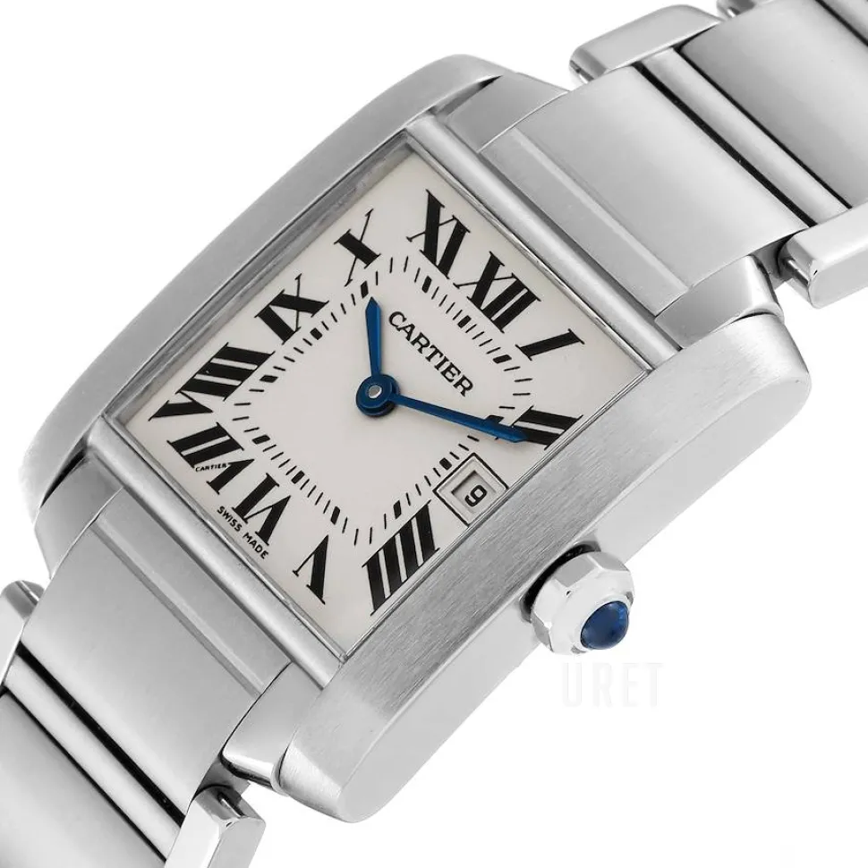 Tank Francaise Medium Silverfärgad/Stål 30.4x25.05 mm