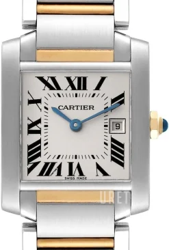 Tank Francaise Medium Silverfärgad/Stål 30.4x25.05 mm