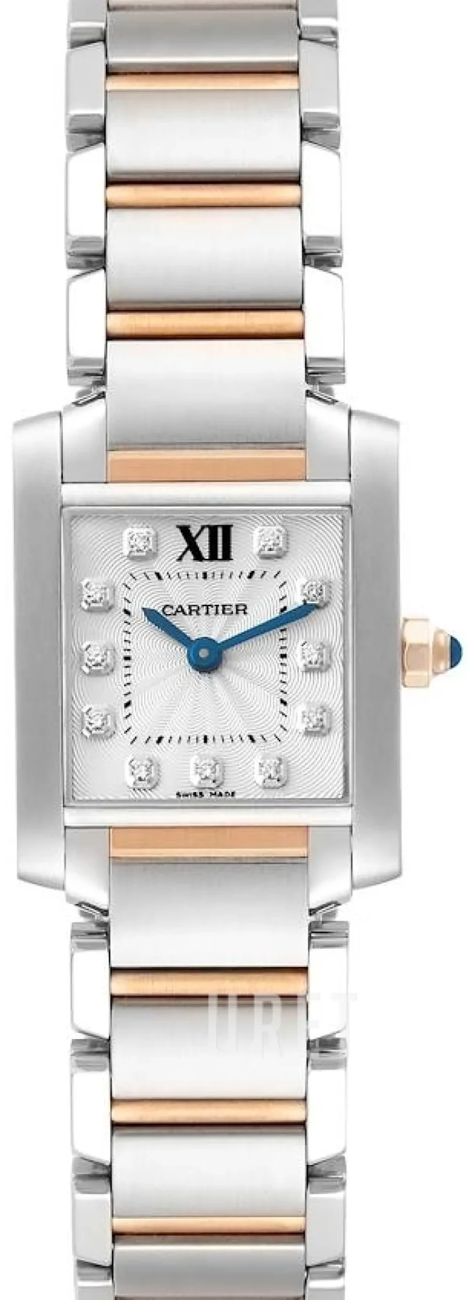 Tank Francaise Silverfärgad/18 karat roséguld