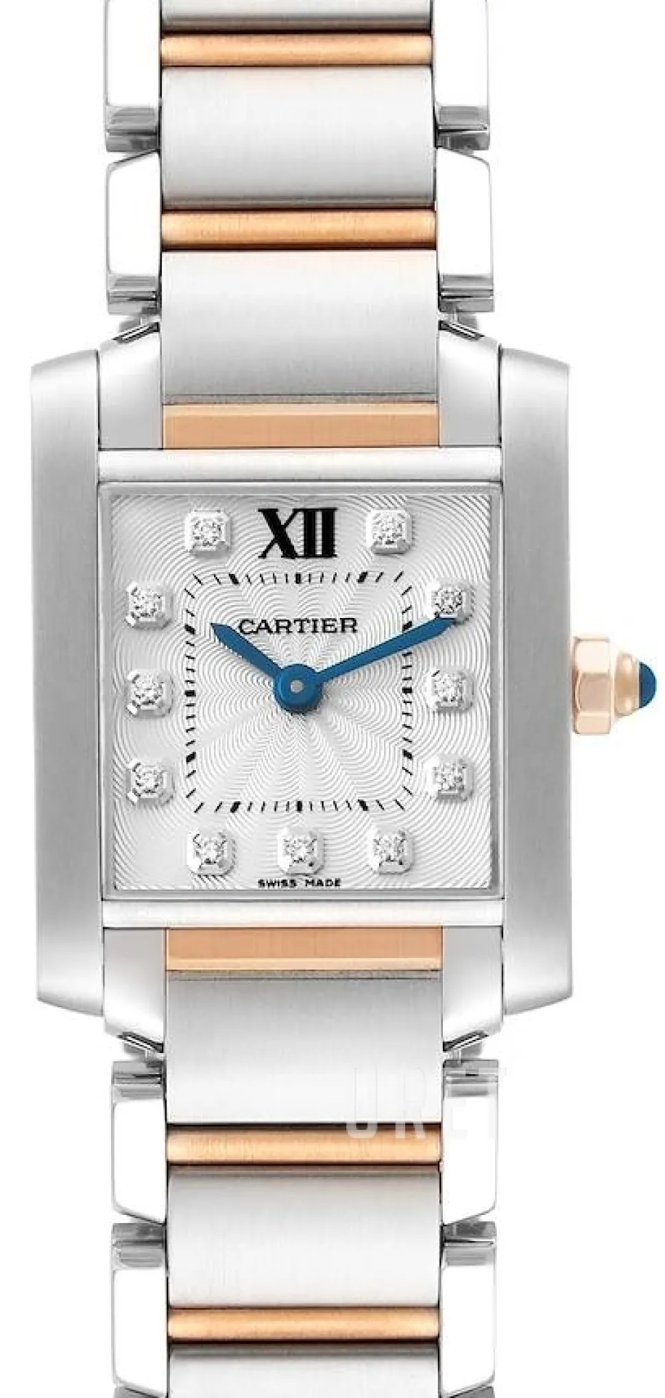 Tank Francaise Silverfärgad/18 karat roséguld