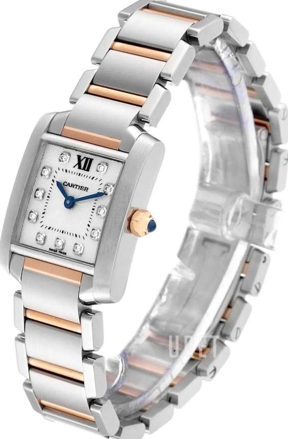 Tank Francaise Silverfärgad/18 karat roséguld