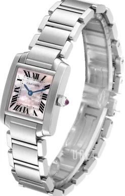 Tank Francaise Small Rosa/Stål 25.35x20.3 mm