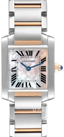 Tank Francaise Small Rosa/Stål 25.35x20.3 mm