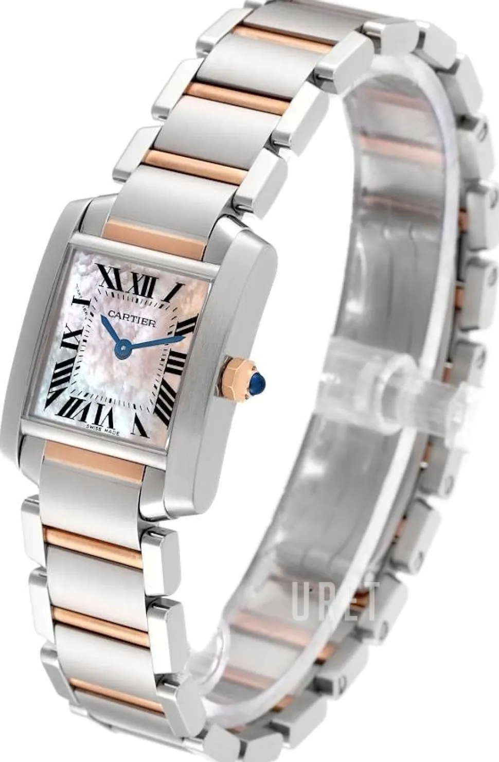 Tank Francaise Small Rosa/Stål 25.35x20.3 mm