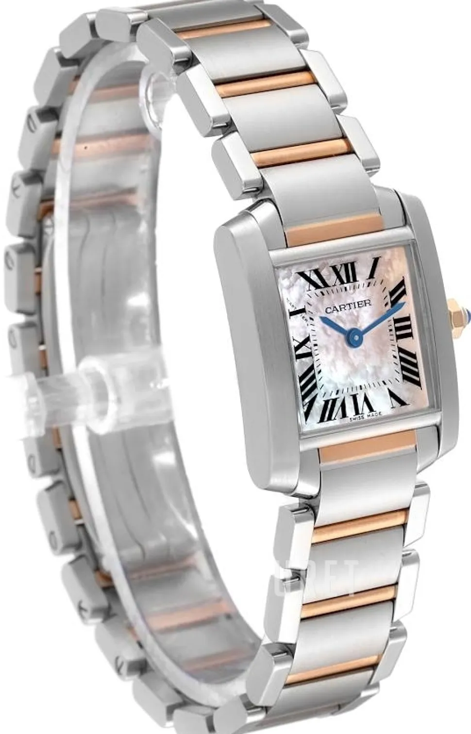 Tank Francaise Small Rosa/Stål 25.35x20.3 mm