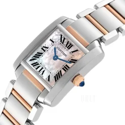 Tank Francaise Small Rosa/Stål 25.35x20.3 mm