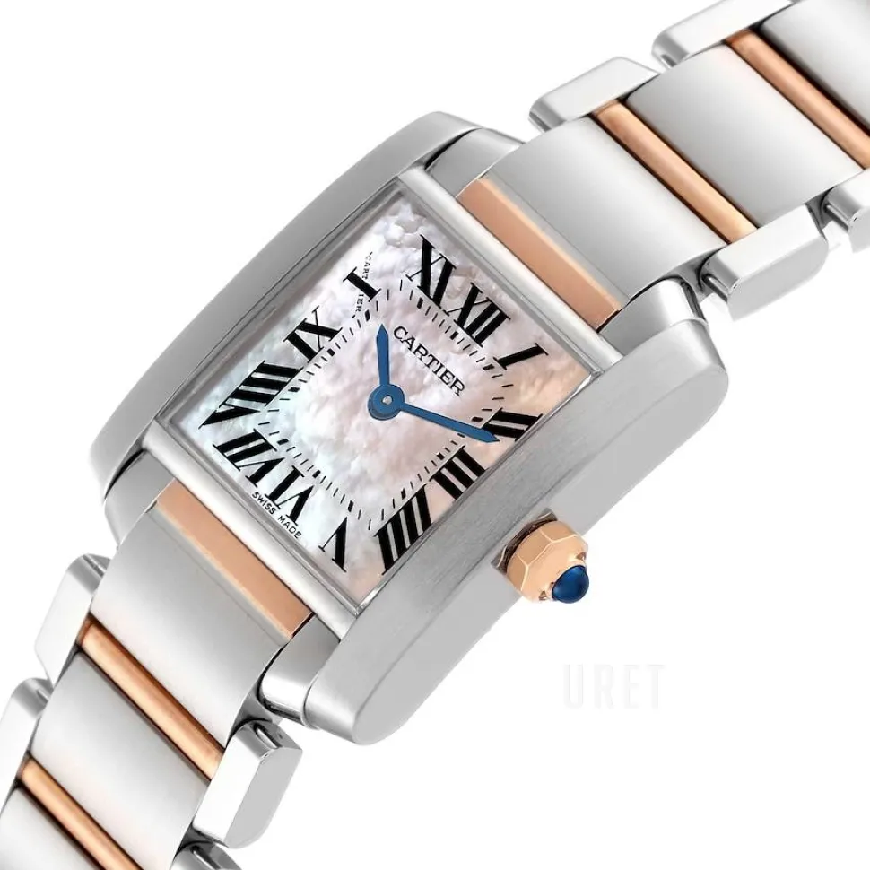 Tank Francaise Small Rosa/Stål 25.35x20.3 mm