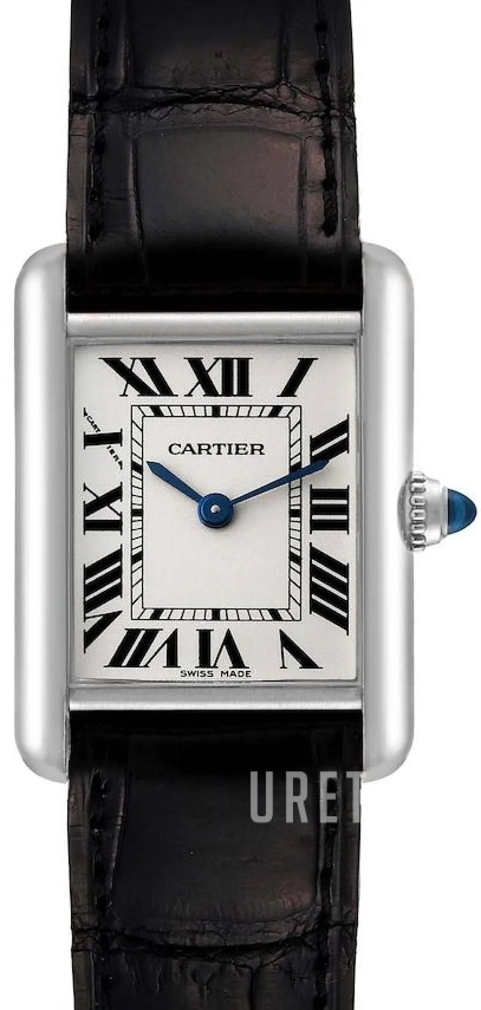 Tank Louis Silverfärgad/Läder 29x22 mm