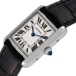 Tank Louis Silverfärgad/Läder 29x22 mm