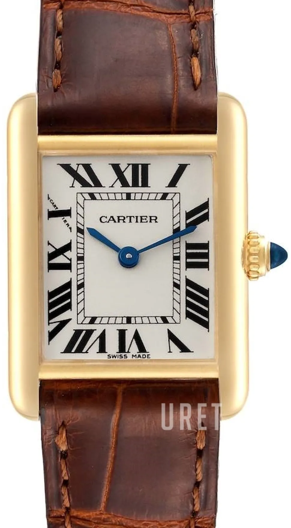 Tank Louis Silverfärgad/Läder 29.5x22 mm