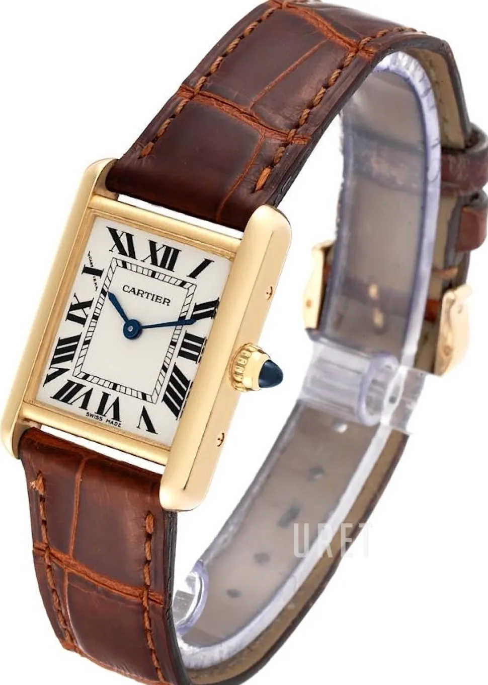 Tank Louis Silverfärgad/Läder 29.5x22 mm