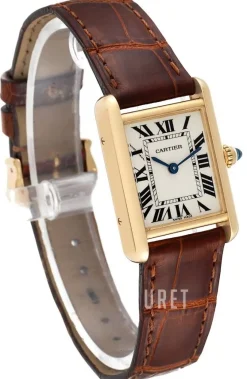 Tank Louis Silverfärgad/Läder 29.5x22 mm