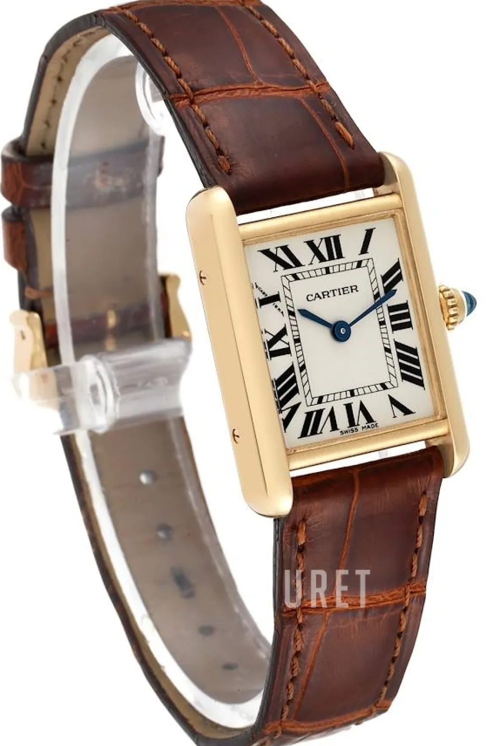 Tank Louis Silverfärgad/Läder 29.5x22 mm