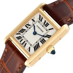 Tank Louis Silverfärgad/Läder 29.5x22 mm