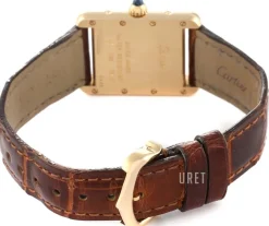 Tank Louis Silverfärgad/Läder 29.5x22 mm