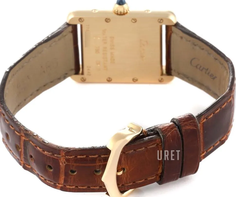 Tank Louis Silverfärgad/Läder 29.5x22 mm