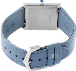 Tank Must Silverfärgad/Läder 33.7x25.5 mm