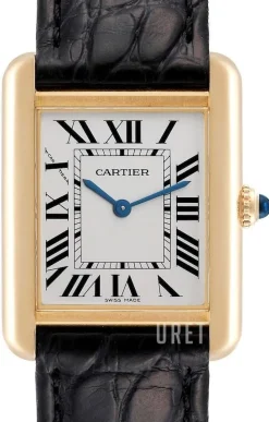 Tank Solo Silverfärgad/Läder 30x23 mm