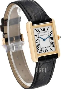 Tank Solo Silverfärgad/Läder 30x23 mm