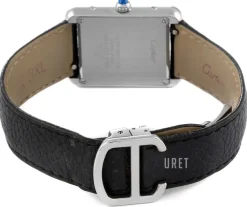 Tank Solo Silverfärgad/Läder 30x23 mm