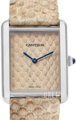 Tank Solo Small Beige/Läder 24.4x31 mm