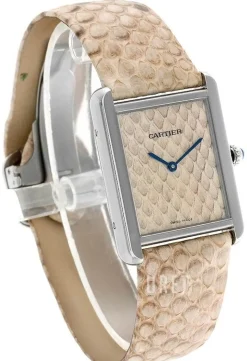 Tank Solo Small Beige/Läder 24.4x31 mm