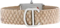 Tank Solo Small Beige/Läder 24.4x31 mm