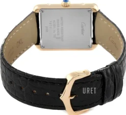 Tank Solo Small Silverfärgad/Läder 24.4x31 mm