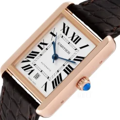 Tank Solo Vit/Läder 40.85x31 mm