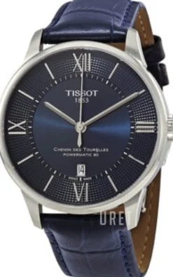 T-Classic Blå/Läder Ø42 mm