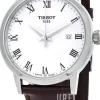 T-Classic Vit/Läder Ø42 mm