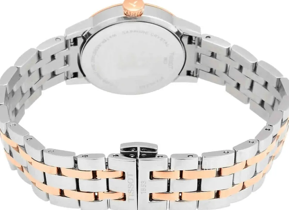 T-Classic Vit/Roséguldstonat stål Ø28 mm