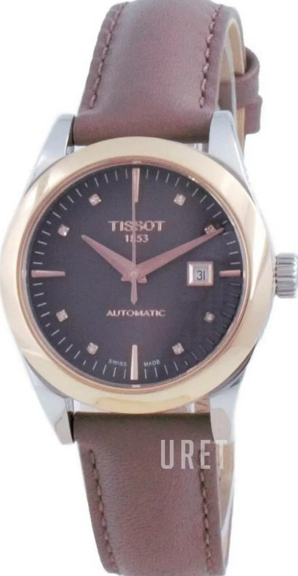 T-Gold Brun/Läder Ø29 mm