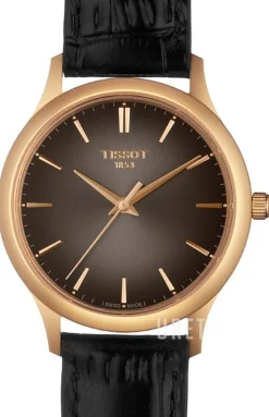 T-Gold Grå/Läder Ø32 mm