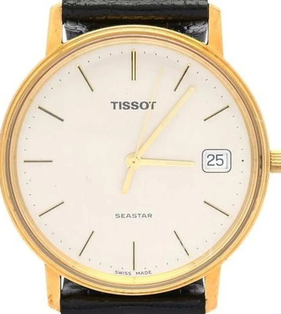 T-Gold Silverfärgad/Läder Ø33.5 mm