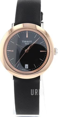 T-Gold Svart/Läder Ø33 mm