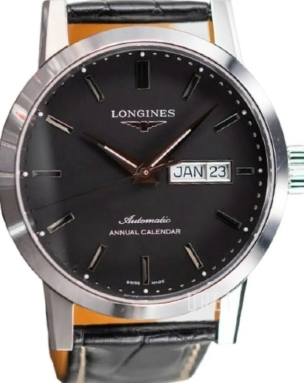 The 1832 Svart/Läder Ø40 mm
