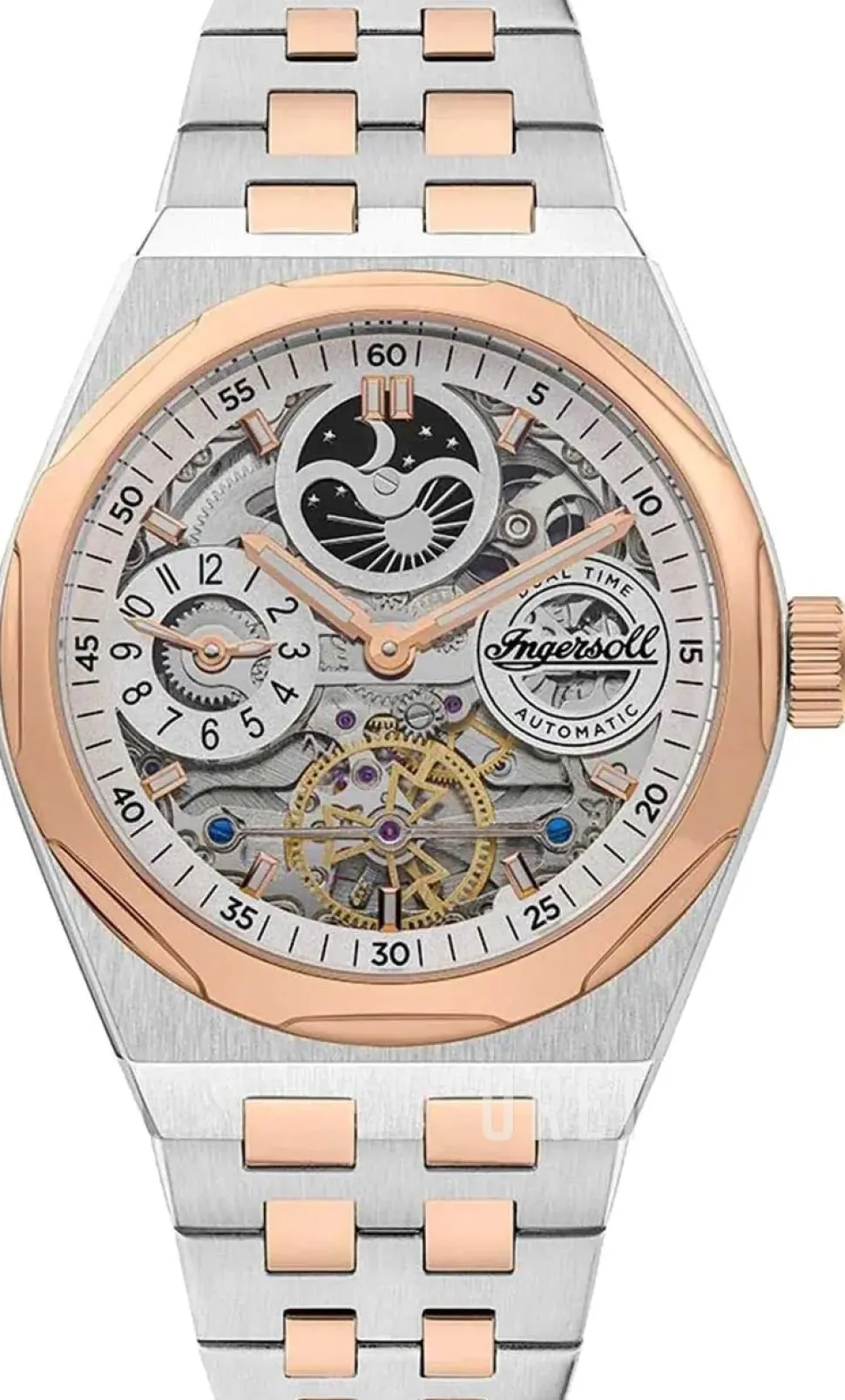 The Broadway Silverfärgad/Roséguldstonat stål Ø43 mm