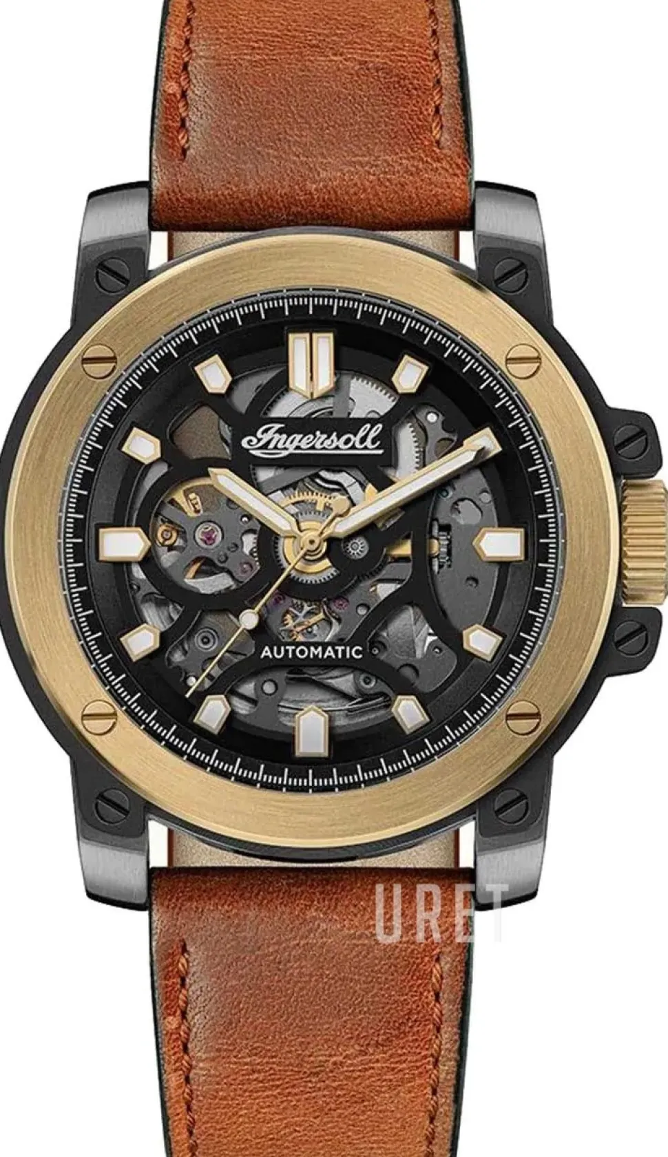 The Freestyle Svart/Läder Ø46 mm