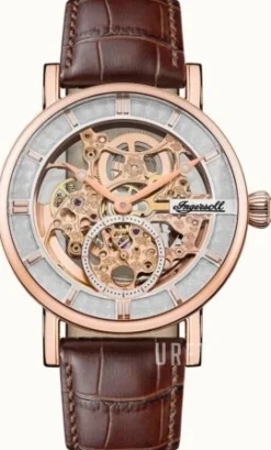 The Herald Silverfärgad/Läder Ø40 mm