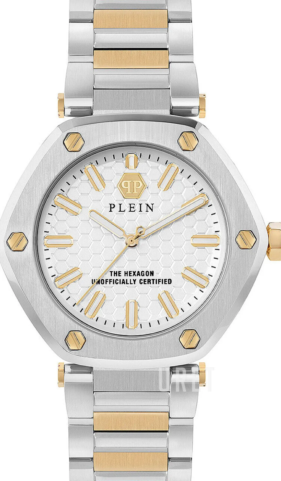 The Hexagon Vit/Gulguldtonat stål Ø38 mm