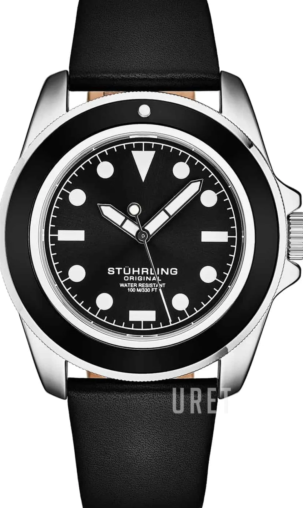 The Morse Svart/Läder Ø42 mm